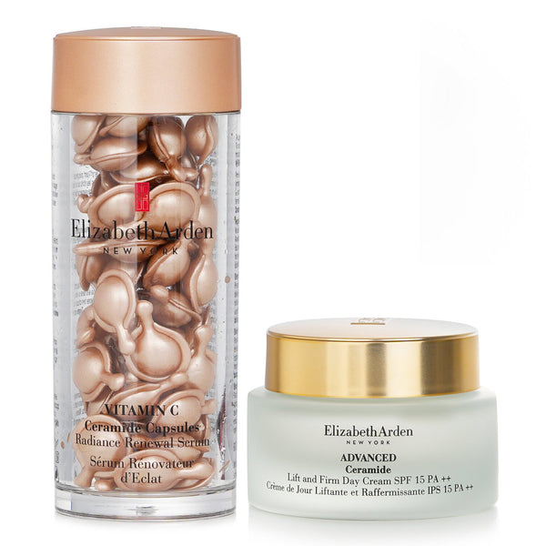 Elizabeth Arden Elizabeth Arden Ceramide Vitamin C Capsules - Radiance Renewal Serum + Advanced Ceramide Lift and Firm Day Cream SPF 15  2pcs