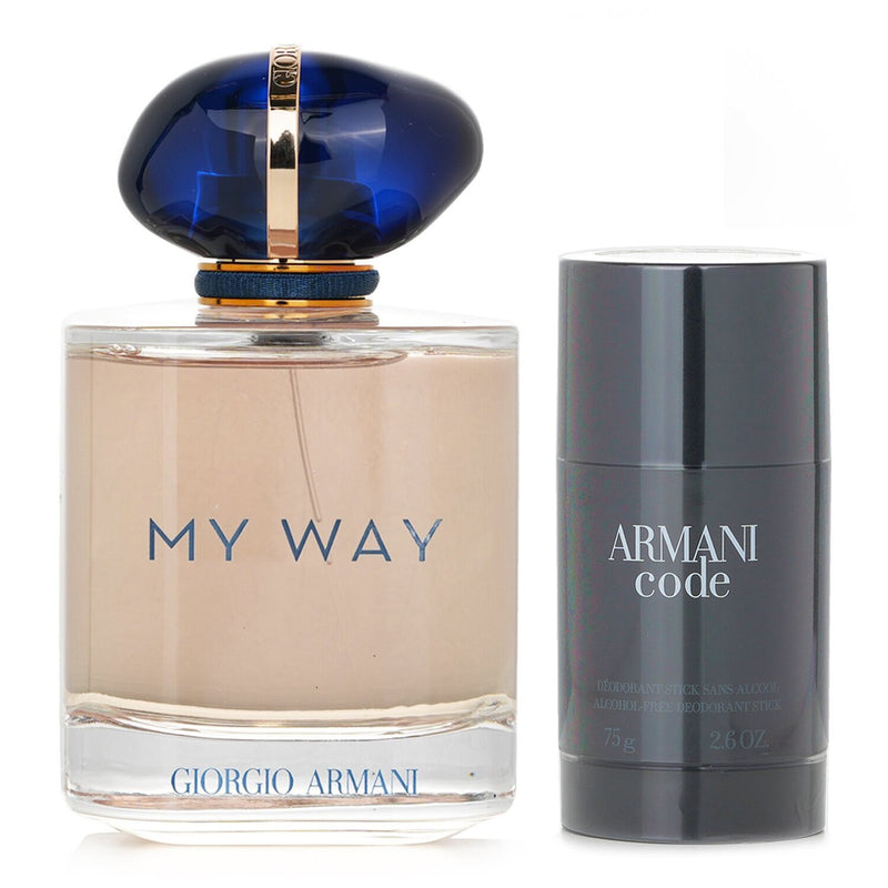 Giorgio Armani Giorgio Armani My Way Eau De Parfum Spray + Armani Code Deo Stick  2pcs