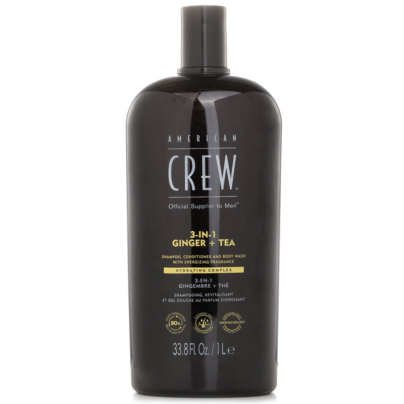 American Crew 3-in-1 Ginger + Tea Shampoo, Conditoner And Body Wash  450ml/15.2oz