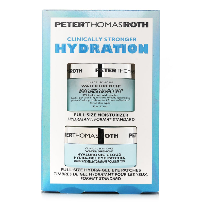 Peter Thomas Roth Clinically Stronger Hydration Full Size 2 Piece Kit: Water Dranch Hydrating Moisturizer 50ml + Hydra Gel Eye Patches 30pairs  2pcs