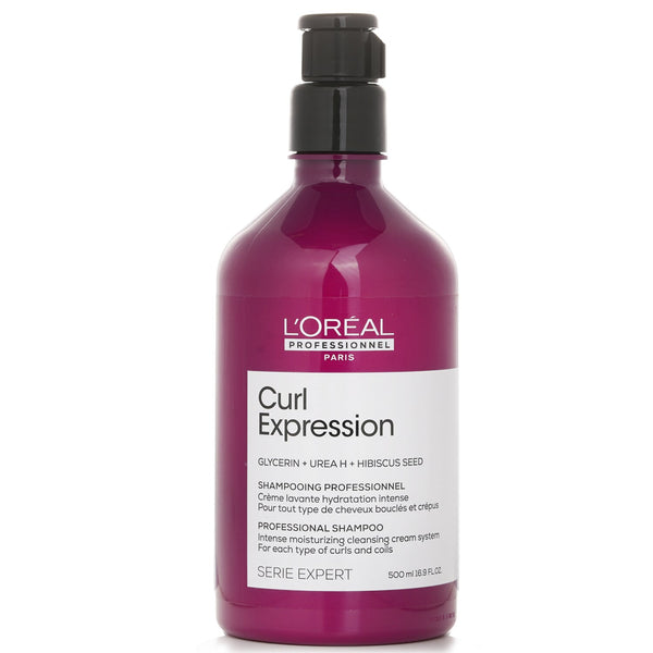 L'Oreal Serie Expert Curl Expression Glycerin + Urea H + Hibiscus Seed Professional Shampoo  500ml