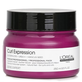 L'Oreal Serie Expert Curl Expression Glycerin 2.5% + Urea H + Hibiscus Seed Professional Mask  250ml