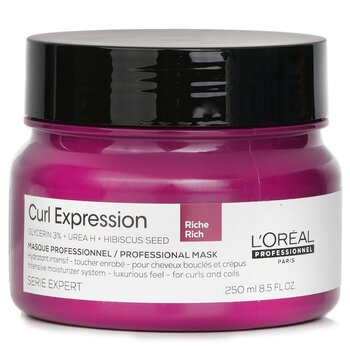 L'Oreal Serie Expert Curl Expression Glycerin 3% + Urea H + Hibiscus Seed Rich Professional Mask  250ml