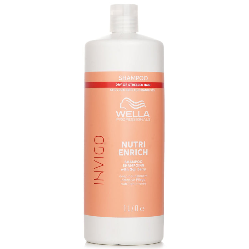 Wella Invigo Nutri Enrich Shampoo With Goji Berry Dry Or Stressed Hair  1000ml