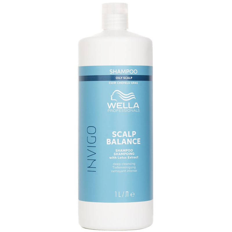 Wella Invigo Scalp Balance Shampoo With Lotus Extract Oily Scalp  1000ml