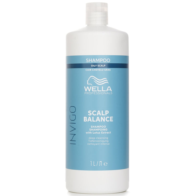 Wella Invigo Scalp Balance Shampoo With Lotus Extract Oily Scalp  1000ml