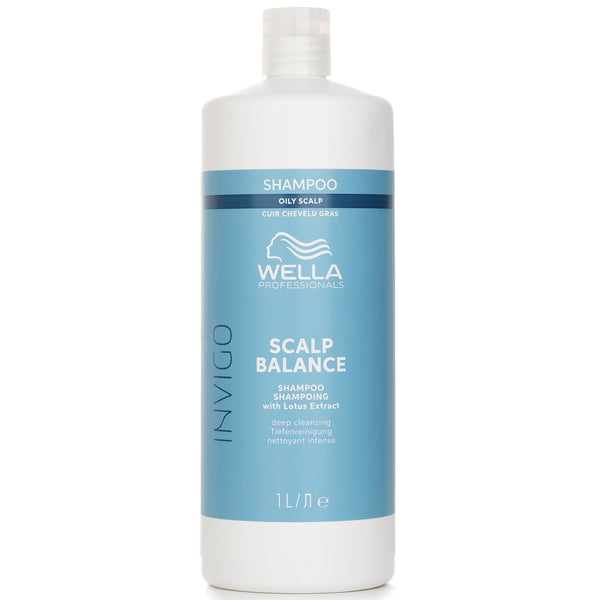 Wella Invigo Scalp Balance Shampoo With Lotus Extract Oily Scalp  1000ml