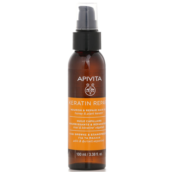 Apivita Keratin Repair Nourish & Repair Hair Oil Honey & Plant Keratin  100ml