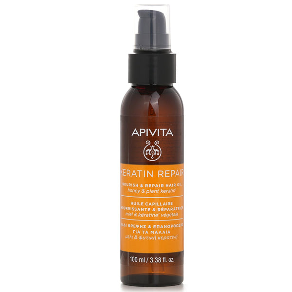 Apivita Keratin Repair Nourish & Repair Hair Oil Honey & Plant Keratin  100ml