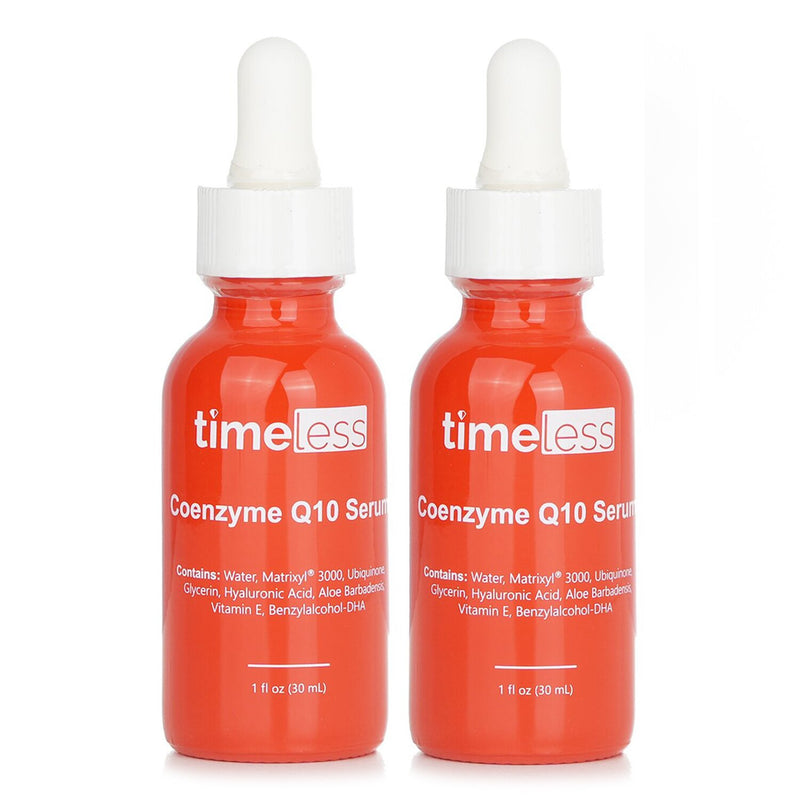 Timeless Skin Care 【1+1 Set】Coenzyme Q10 Serum + Matrixyl 3000 + Hyaluronic Acid  30ml/1oz x2