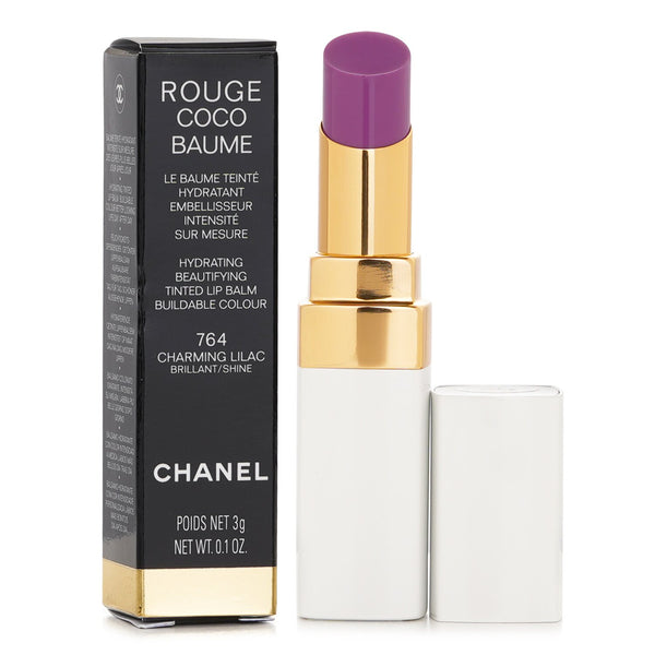 Chanel Rouge Coco Baume Hydrating Beautifying Tinted Lip Balm - # 764 Chaming Liac  3g/0.1oz