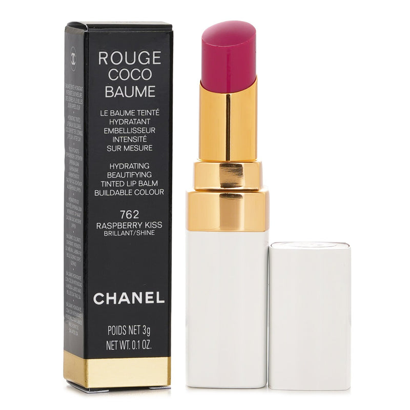 Chanel Rouge Coco Baume Hydrating Beautifying Tinted Lip Balm - # 762 Raspberry Kiss  3g/0.1oz