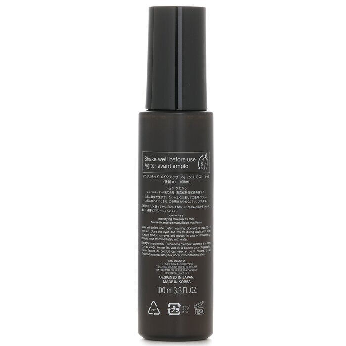 Shu Uemura - Unlimited Makeup Fix Mist Matte 100ml