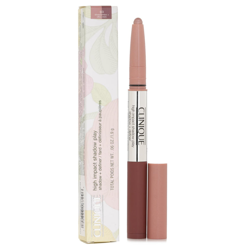 Clinique High Impact Shadow Play™ Shadow + Definer - # Strawberries + Chocolate  1.9g