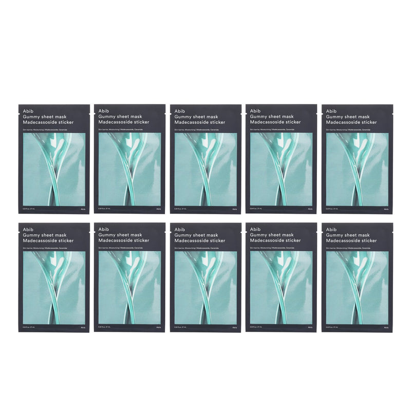 Abib Gummy Sheet Mask Madecassoside Sticker  27ml x 10pcs
