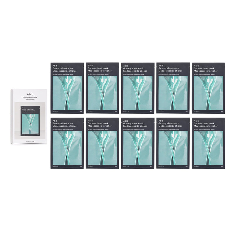 Abib Gummy Sheet Mask Madecassoside Sticker  27ml x 10pcs