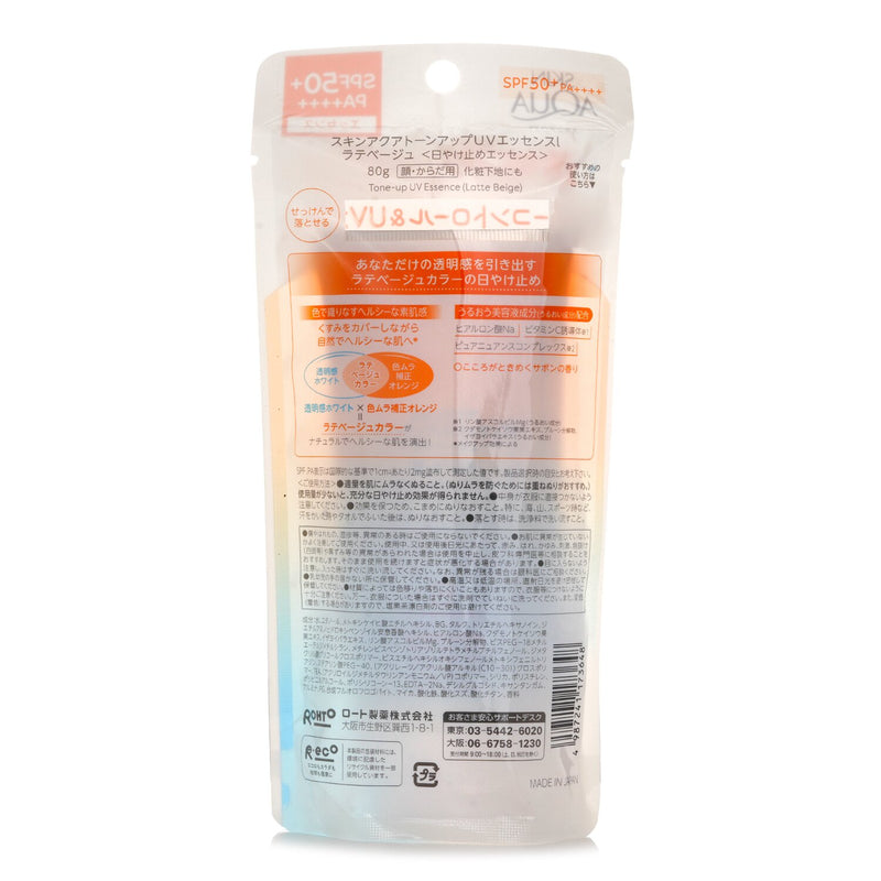 Rohto Skin Aqua Tone Up UV Essence - # Latte Beige  80g