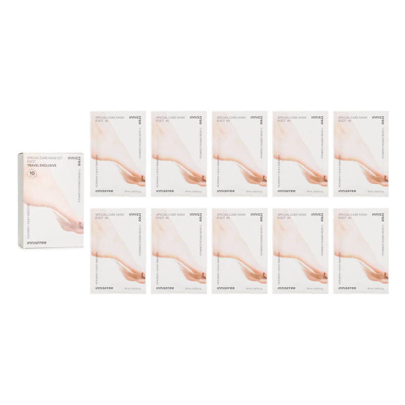 Innisfree Special Care Mask Set Foot Travel Exclusive  20ml x 10sheets