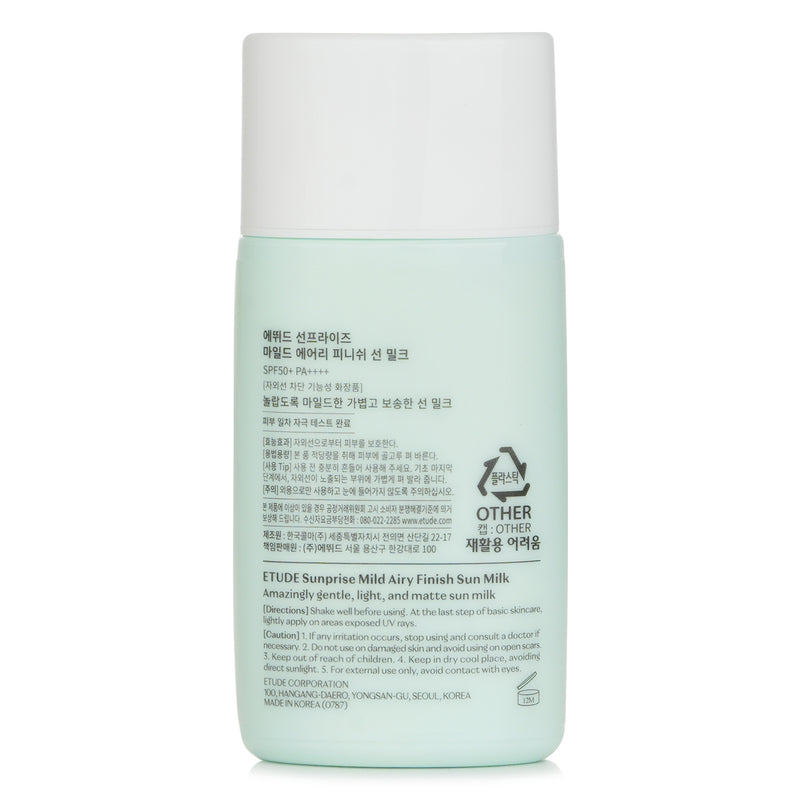 Etude House Sunprise Mild Airy Finish Sunmilk  55ml