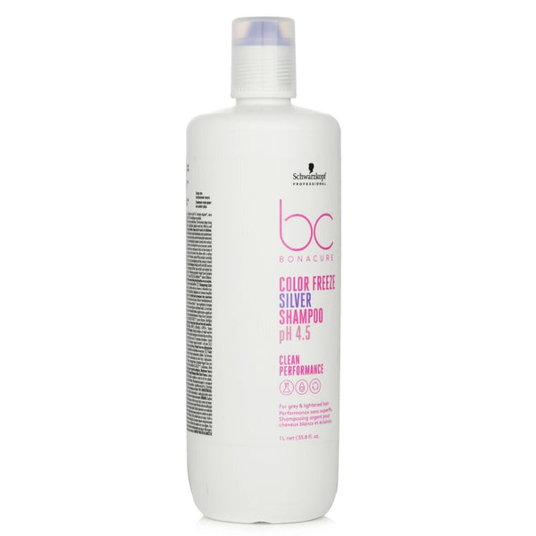 Schwarzkopf BC Bonacure pH 4.5 Color Freeze Silver Shampoo (For Grey & Lightened Hair) (Exp. Date 30 Nov 2025)  1000ml/33.8oz