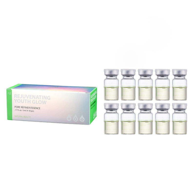Natural Beauty (USE WITH MACHINE) Rejuvenating Youth Glow Pore Refiner Essence (Exp. Date 6 Nov 2025)  10x 5ml/0.17oz