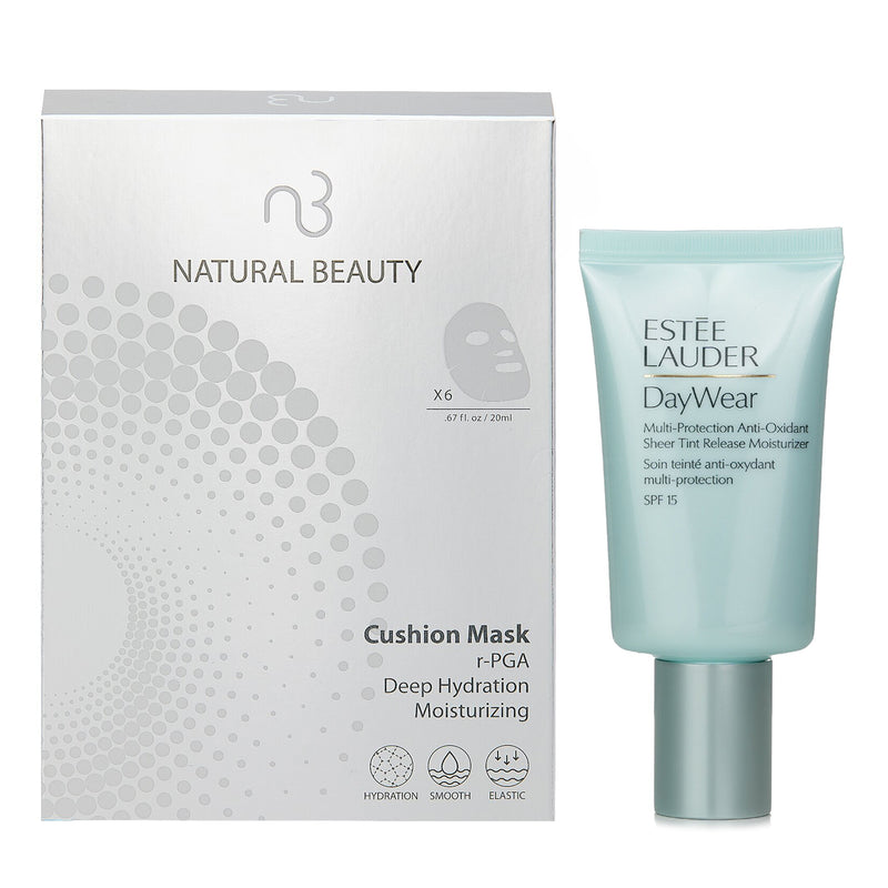 Estee Lauder Estee Lauder DayWear Sheer Tint Release Advanced Multi-Protection Anti-Oxidant Moisturizer SPF 15 50ml X Natural Beauty r-PGA Deep Hydration Moisturizing Cushion Mask (Exp Date: 01/2026) 6x 20ml  2pcs