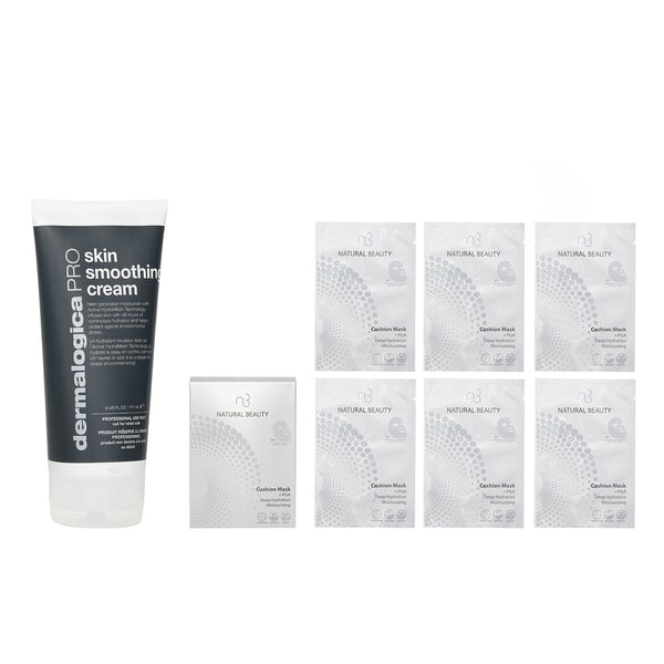 Dermalogica Dermalogica Skin Smoothing Cream PRO (Salon Size) 177ml X Natural Beauty r-PGA Deep Hydration Moisturizing Cushion Mask (Exp Date: 01/2026) 6x 20ml  2pcs
