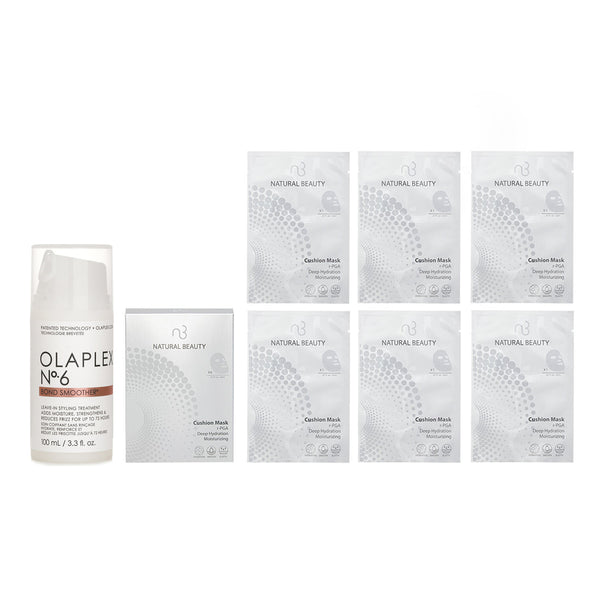 Olaplex Olaplex No. 6 Bond Smoother 100ml X Natural Beauty r-PGA Deep Hydration Moisturizing Cushion Mask (Exp Date: 01/2026) 6x 20ml  2pcs