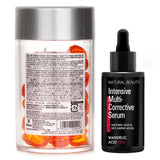 Ellips Ellips Hair Vitamin Oil - Hair Vitality 50capsules x1ml X Natural Beauty Intensive Multi-Corrective Serum - Mandelic Acid 18% (Exp Date: 12/2025) 35ml  2pcs