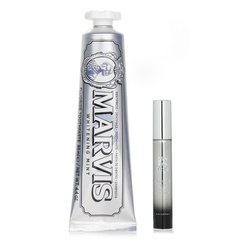 Marvis Marvis Whitening Mint Toothpaste With Xylitol 85ml X Ottie Platinum Aura Roll Up Eye Cream 15ml  2pcs