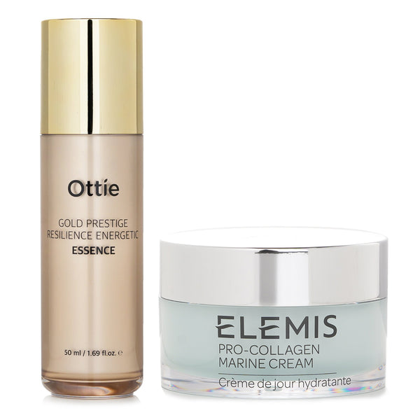 Elemis Elemis Pro-Collagen Marine Cream 50ml X Ottie Gold Prestige Resilience Energetic Essence 50ml  2pcs