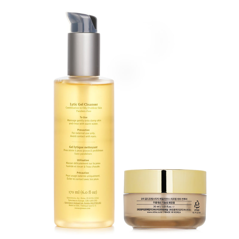 Epionce Epionce Lytic Gel Cleanser - For Combination to Oily/ Problem Skin 170ml X Ottie Gold Prestige Resilience Lifting Eye Contour 30ml  2pcs
