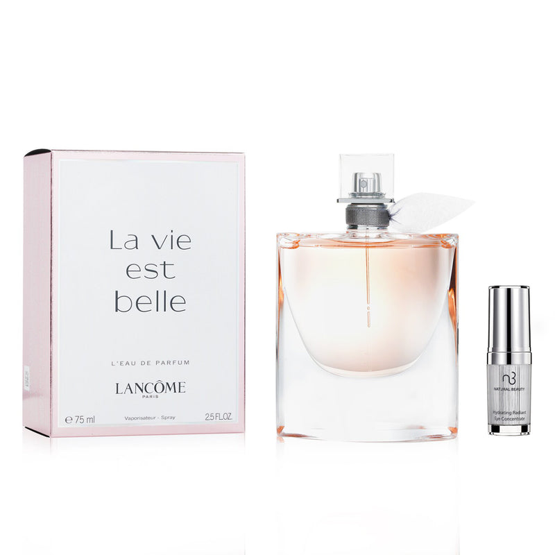 Lancome Lancome La Vie Est Belle L'Eau De Parfum Spray 75ml X Natural Beauty Hydrating Radiant Eye Concentrate (Exp Date: 02/2026) 15ml  2pcs