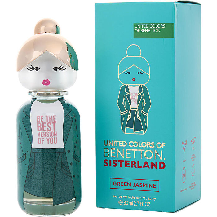 Benetton Sisterland Green Jasmine Eau de Toilette for Women 80ml