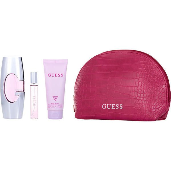 Guess New Eau De Parfum Spray & Body Lotion 100ml/3.4oz & Eau De Parfum Spray 15ml/0.5oz & Bag 75ml/2.5oz