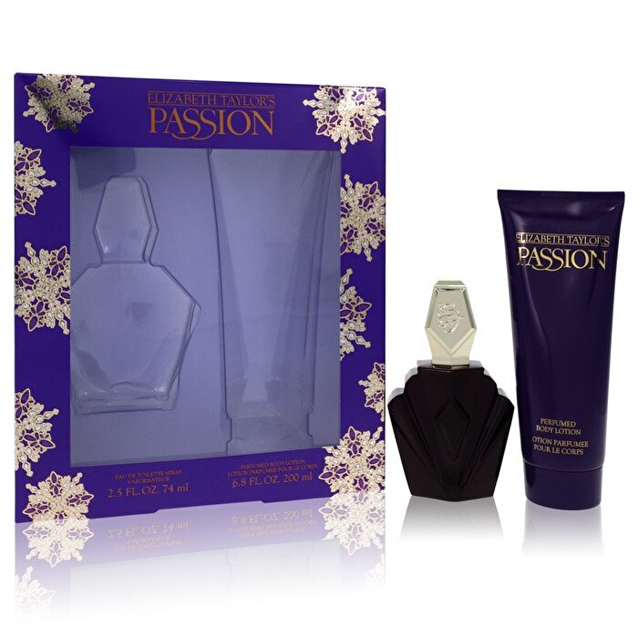 Elizabeth Taylor Passion Gift Set - Eau De Toilette Spray + Body Lotion 6.8 oz