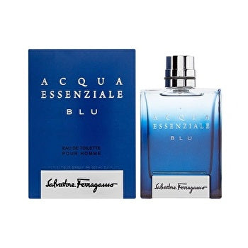 Salvatore Ferragamo Acqua Essenziale Blu Eau de Toilette Spray for Men Cedar Lavender Lemon 1.7oz