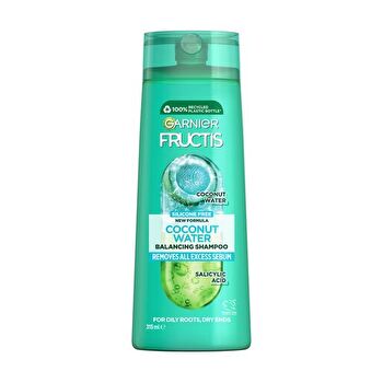 Garnier Fructis Coconut Water Shampoo For Oily Roots Dry Ends 315ml