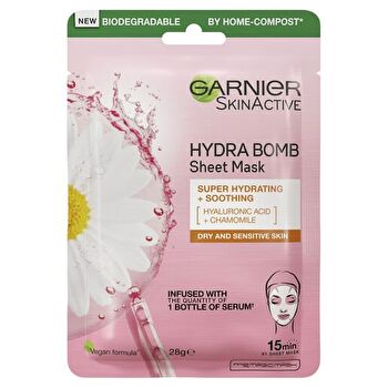 Garnier Hydra Bomb Hyaluronic Acid + Chamomile Sheet Mask 28g