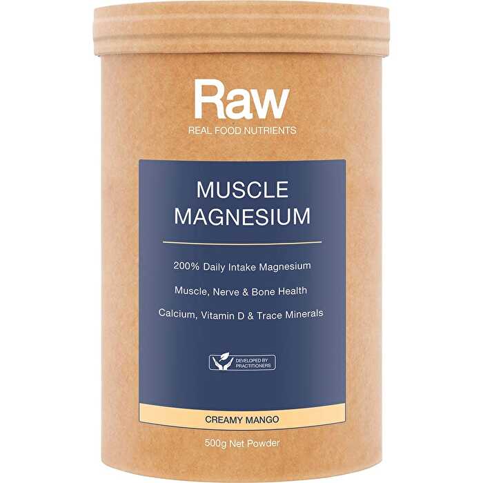 Amazonia Raw Muscle Magnesium Creamy Mango 500g