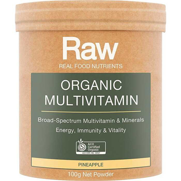Amazonia Raw Organic Multivitamin Pineapple 100g