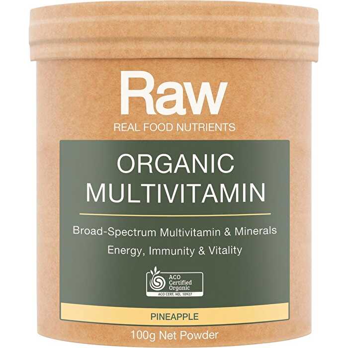Amazonia Raw Organic Multivitamin Pineapple 100g