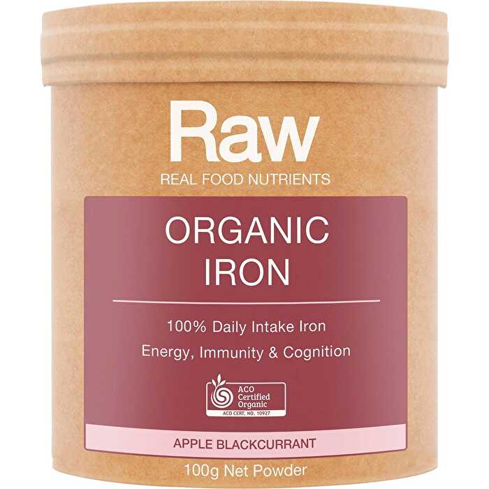 Amazonia Raw Organic Iron Apple Blackcurrant 100g