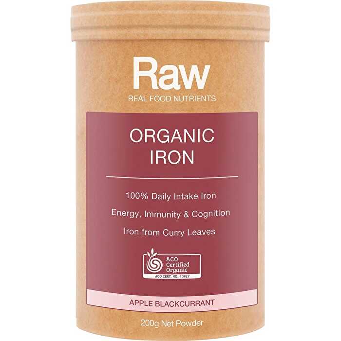 Amazonia Raw Organic Iron Apple Blackcurrant 200g