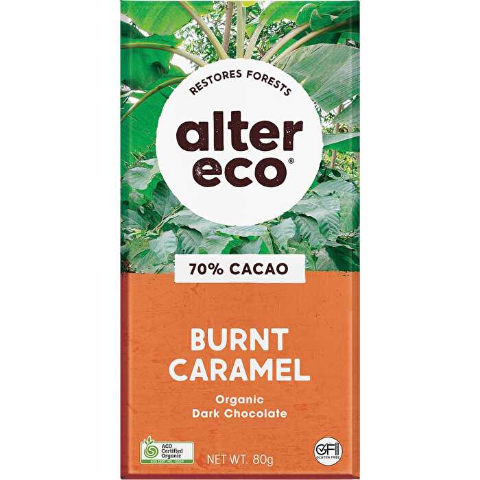 Alter Eco Chocolate Organic Dark Burnt Caramel 12x80g