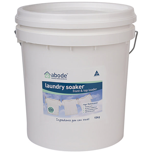 Abode Cleaning Products Abode Laundry Soaker (Front & Top Loader) High Performance Bucket 15kg