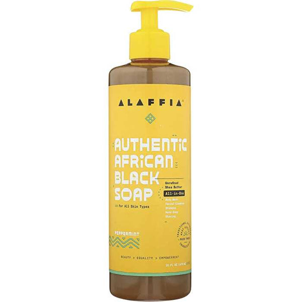 Alaffia African Black Soap All-In-One Peppermint 476ml