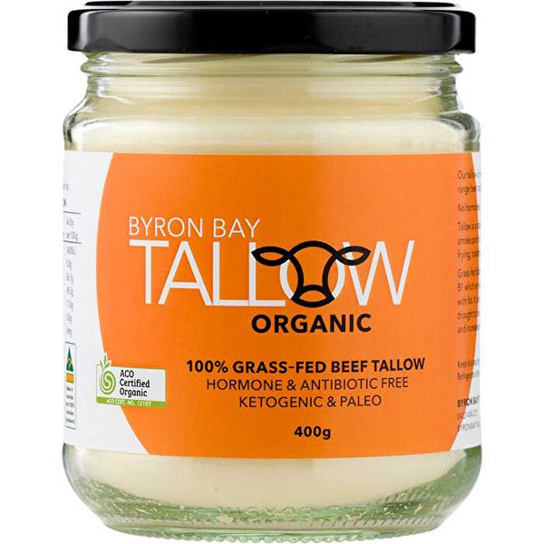 Byron Bay Tallow Organic Grass Fed Beef Tallow 400g