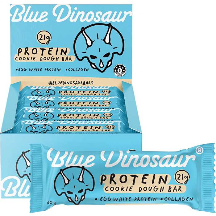 Blue Dinosaur Protein Bar Cookie Dough 60g x 12 Display