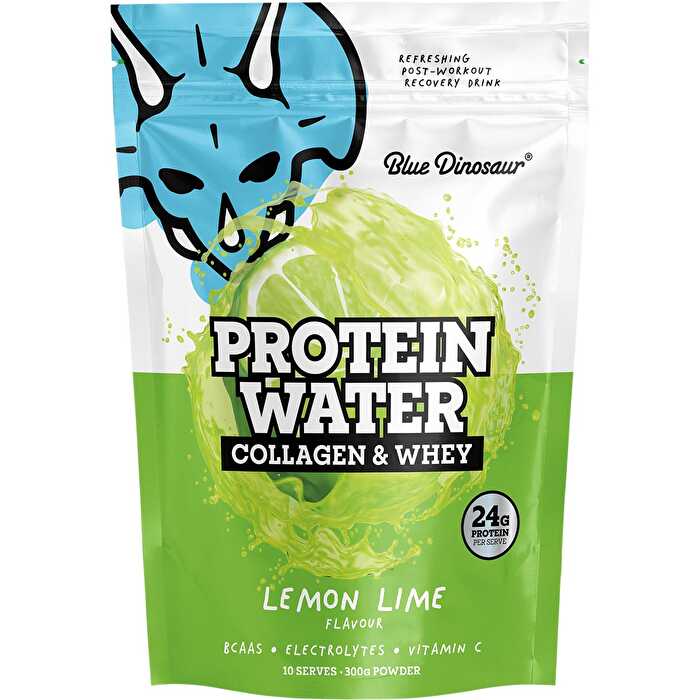 Blue Dinosaur Protein Water Collagen & Whey Lemon Lime 300g